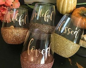 DIY Project: How to Make Glittered Wine Glasses