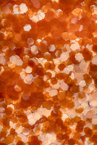 Goldfish Orange, Chubby  Iridescent Glitter