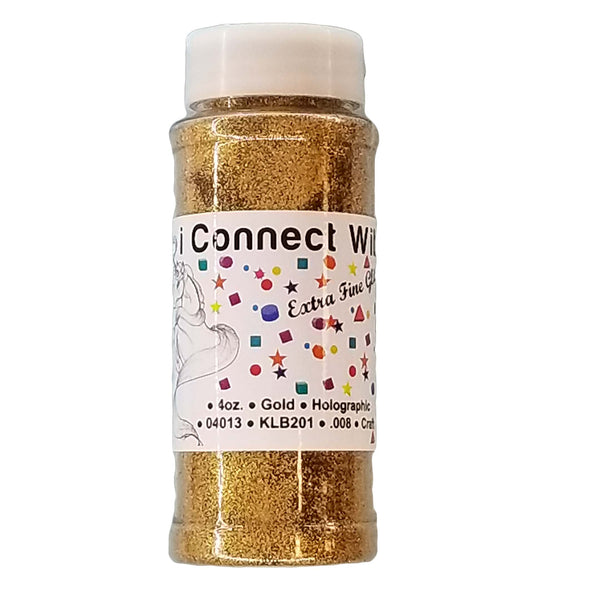 Gold, Extra Fine Holographic Glitter