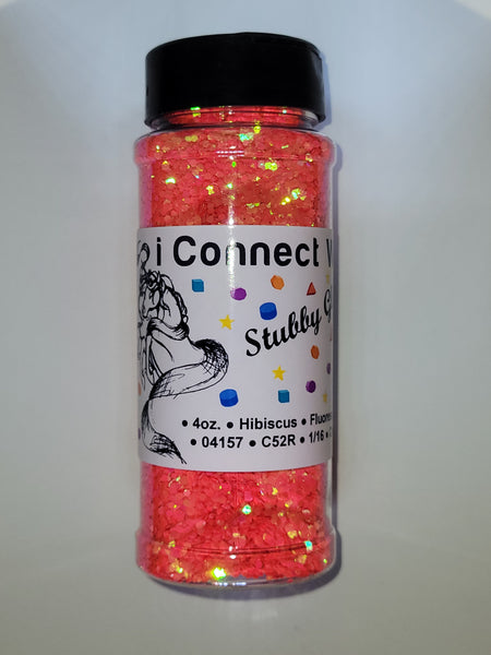 Fluorescent Stubby Glitter - available in multiple vibrant colors