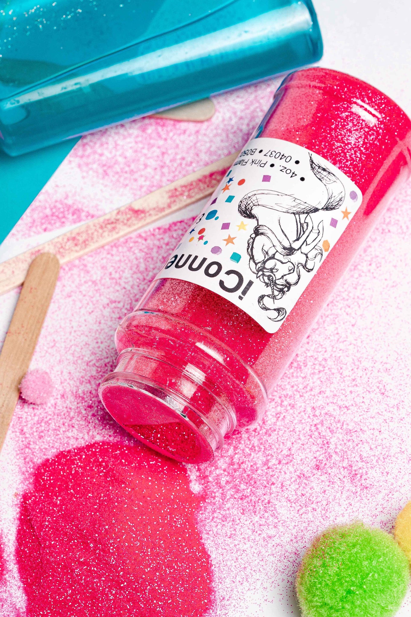 Friends Forever pink polyester custom mix glitter, poly hot pink glitt –  GlitterGiftsAndMore