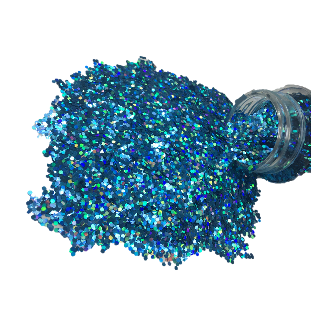 Ocean Turquoise Blue, Stubby Holographic Glitter – iConnectWith Glitter
